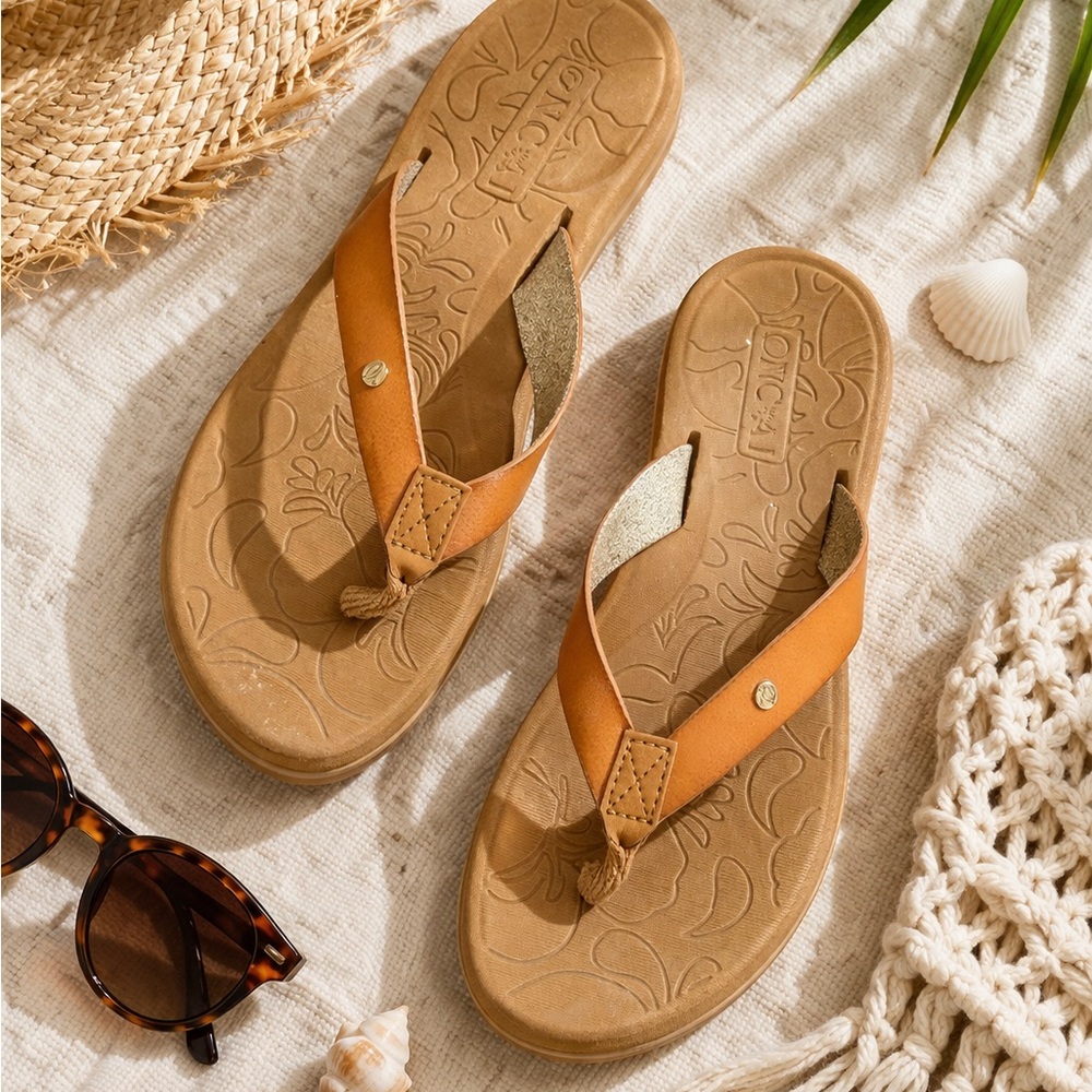 Comfort Tan Women's Flip-Flop Sandals